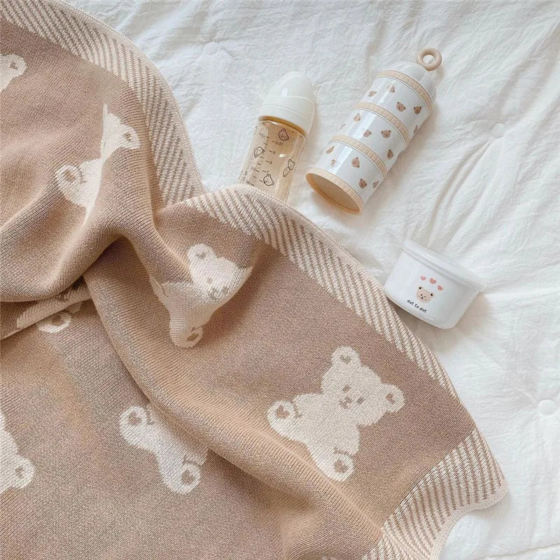 Bärchen Boutique - Baby Strickdecke