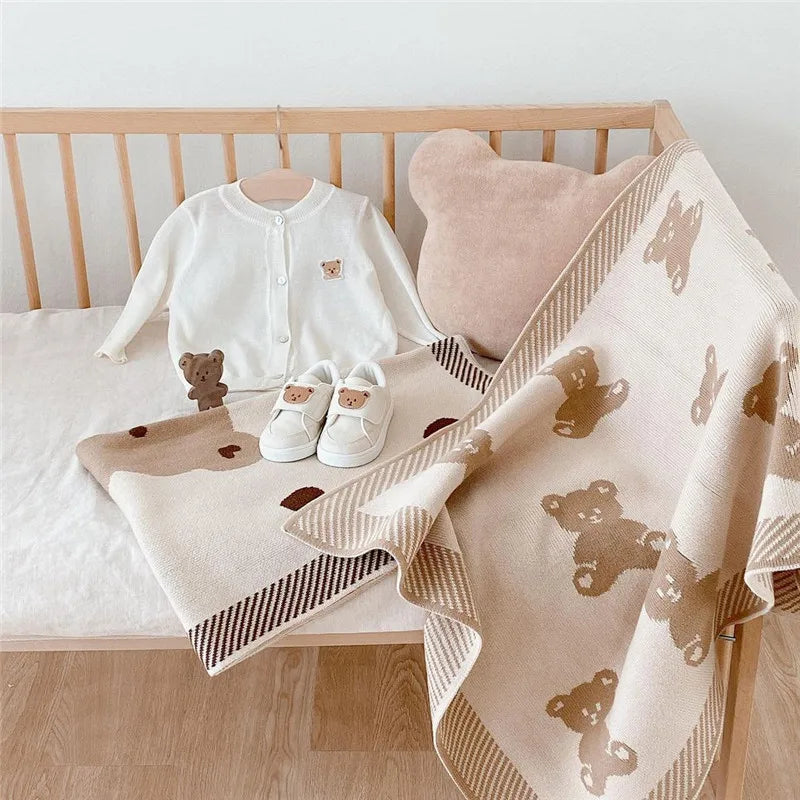 Bärchen Boutique - Baby Strickdecke